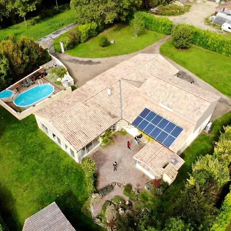Βίλα De 6 Chambres Avec Piscine Privee Jacuzzi Et Terrasse A Saint Martin D'entraigues Fontenille-Saint-Martin-d'Entraigues